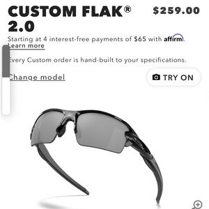 Oakley custom flak 2.0 sunglasses